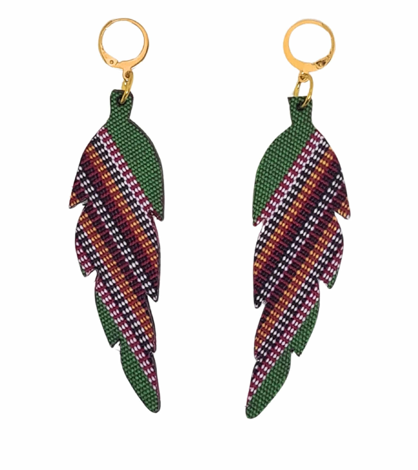 Woven Earrings Leaf_002