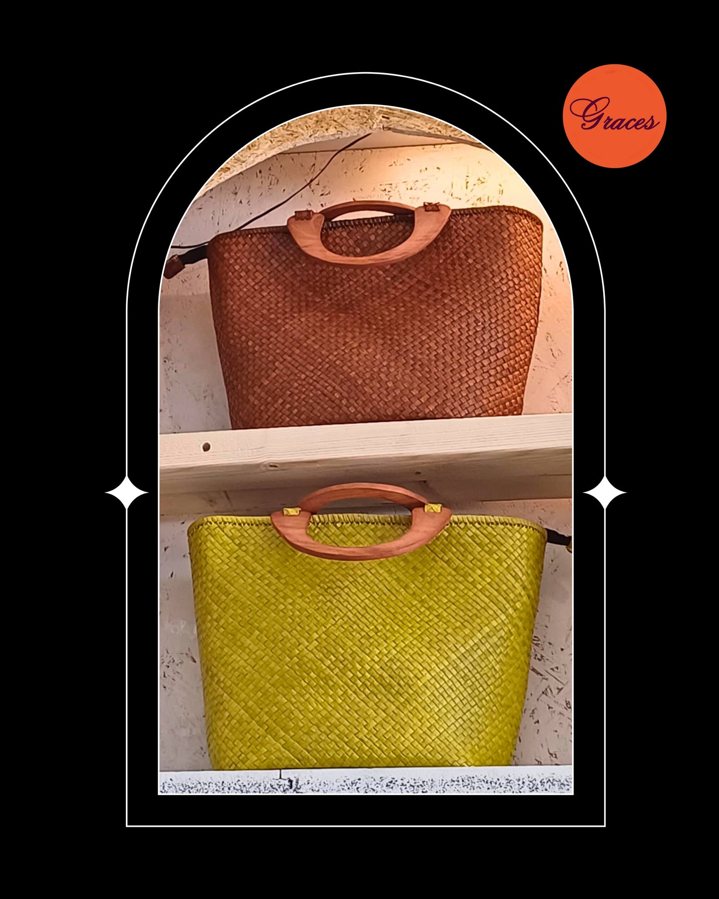 Woodhandle handbags