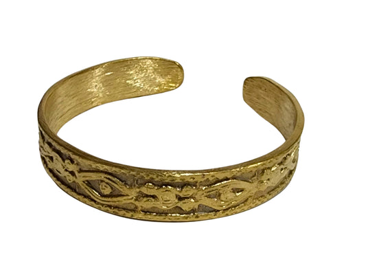 Brass bangle t'boli eyelet