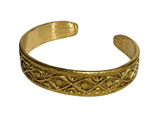 Brass bangle t'boli eye